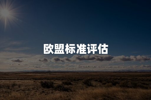 欧盟标准评估